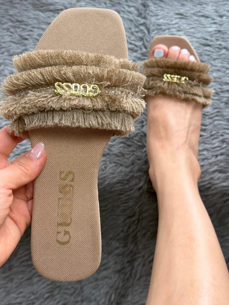 Sandalia especial tela - Beige