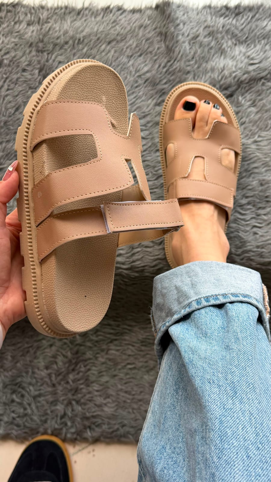 Huarache H broche - Nude