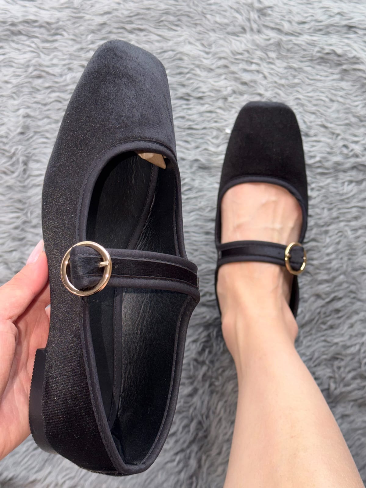 Balerina con tira - Negro
