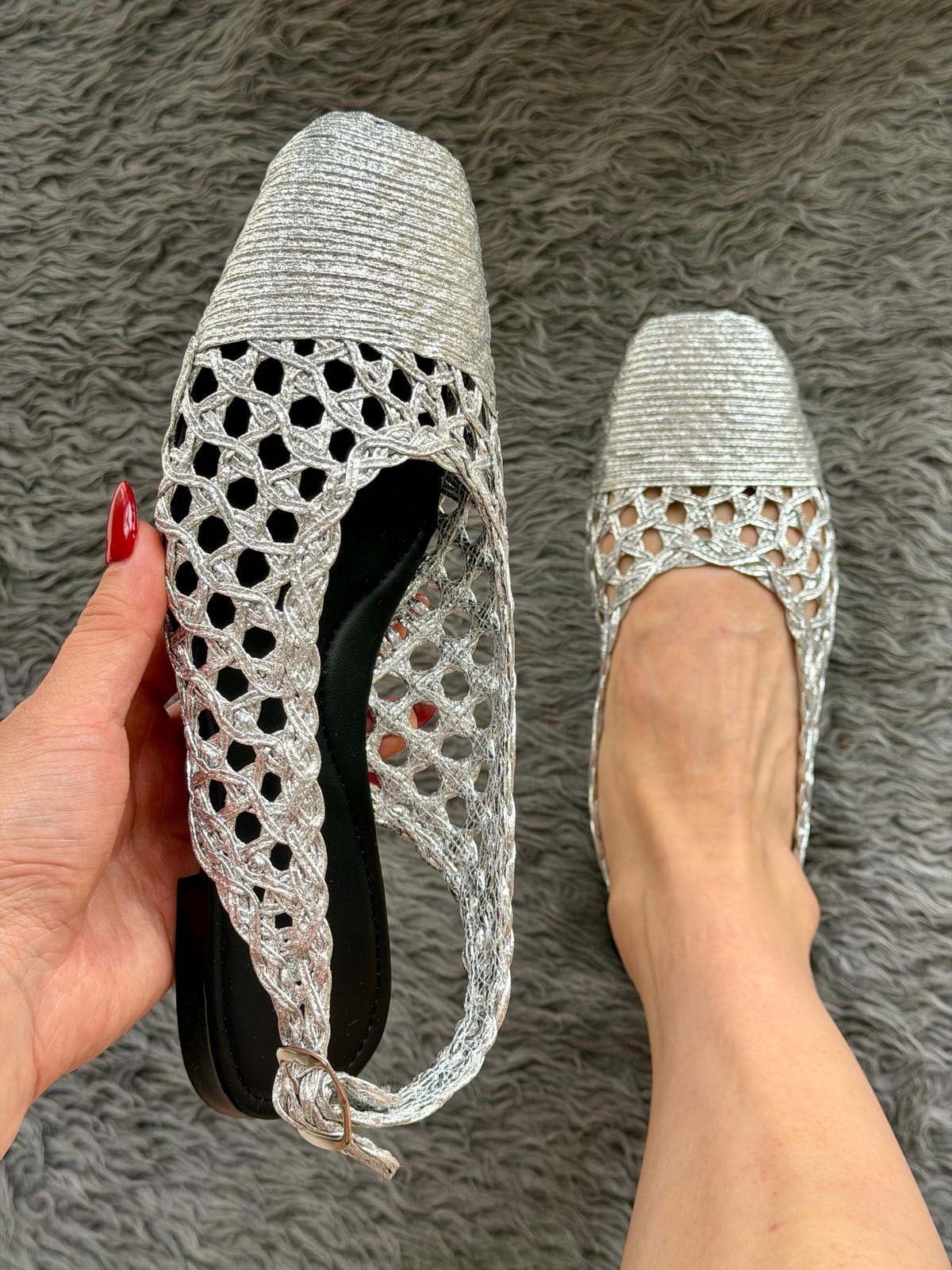 Balerina especial con chinela F - Plata