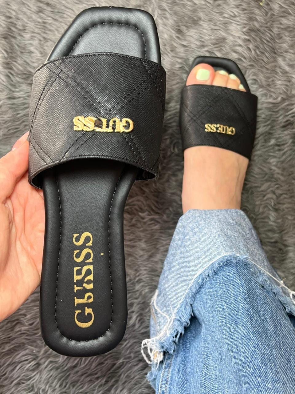 Sandalia GG especial - Negro
