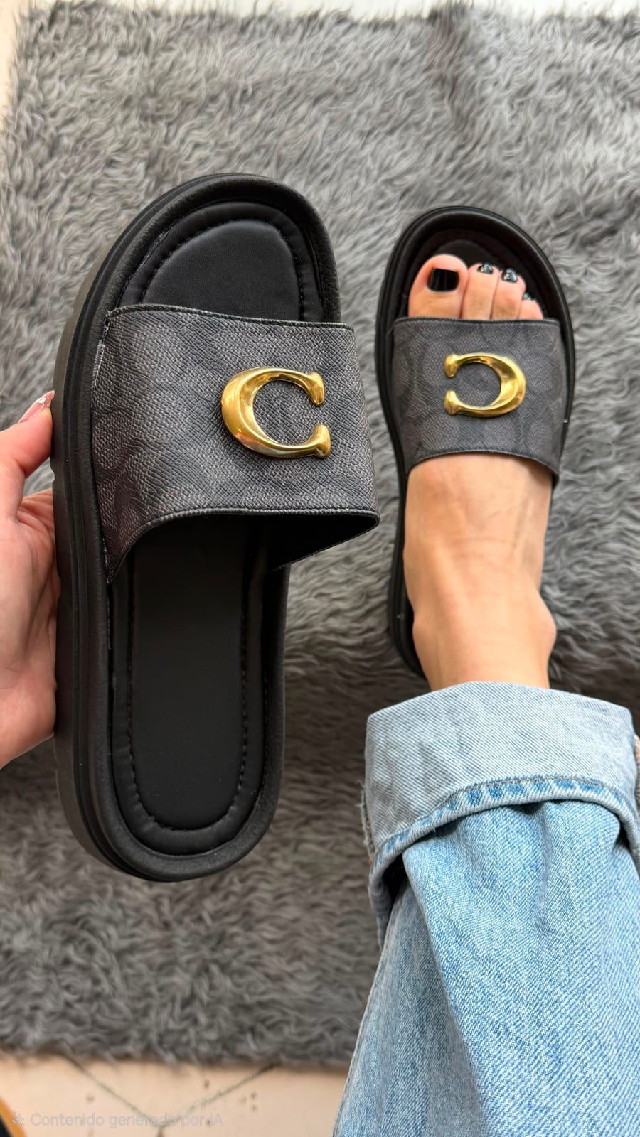 Huarache herraje C - Negro