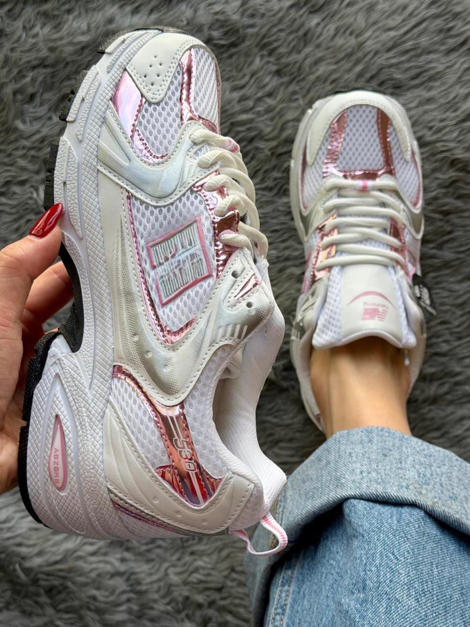 Tenis NN especial - Blanco rosa
